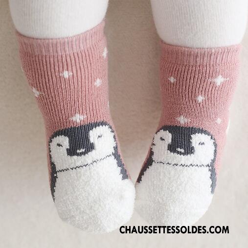Chaussettes Mi Hautes Garçon Bébé Enfant 100% Coton Bouche Libre Hiver Renforcé Bleu