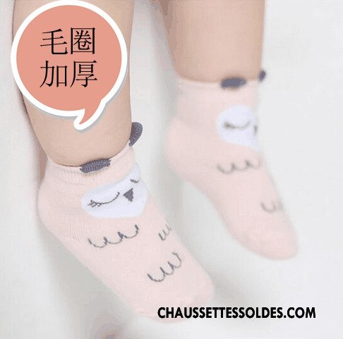 Chaussettes Mi Hautes Garçon Bébé Enfant 100% Coton Bouche Libre Hiver Renforcé Bleu