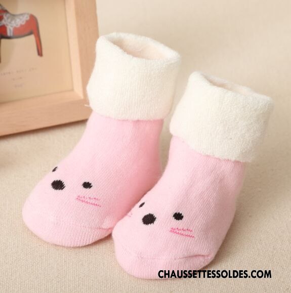 Chaussettes Mi Hautes Garçon Bébé Enfant 100% Coton Bouche Libre Hiver Renforcé Bleu