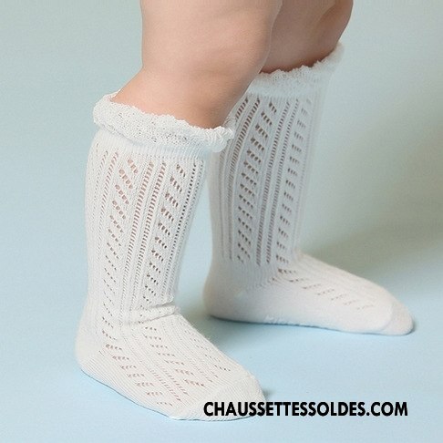Chaussettes Mi Hautes Garçon Bébé Légère Été Creux Guipure Printemps Guêtres