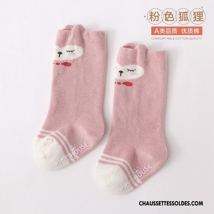 Chaussettes Mi Hautes Garçon Bébé Milieu Printemps Dessin Animé Enfant Dimensionnel Bleu