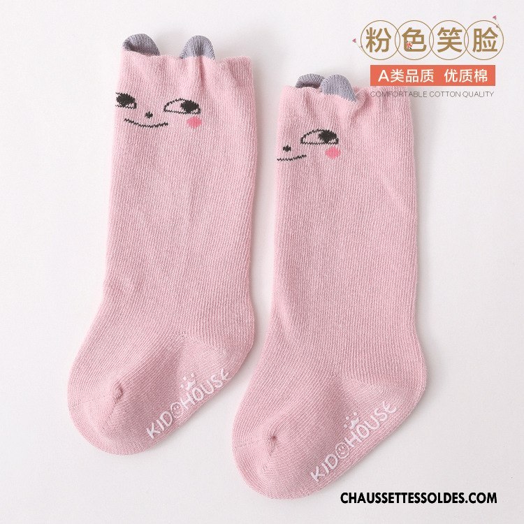 Chaussettes Mi Hautes Garçon Bébé Milieu Printemps Dessin Animé Enfant Dimensionnel Bleu