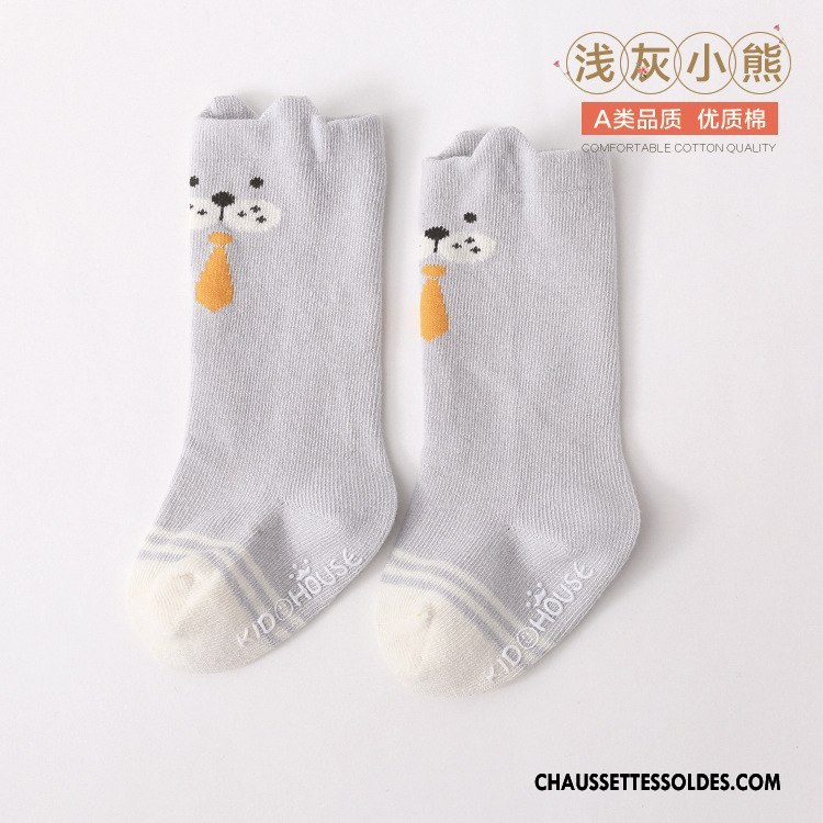 Chaussettes Mi Hautes Garçon Bébé Milieu Printemps Dessin Animé Enfant Dimensionnel Bleu