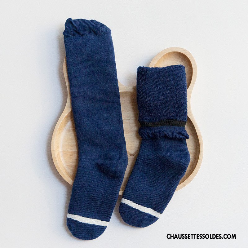 Chaussettes Mi Hautes Garçon Bébé Renforcé Dentelle 100% Coton Bouche Libre Enfant Gris