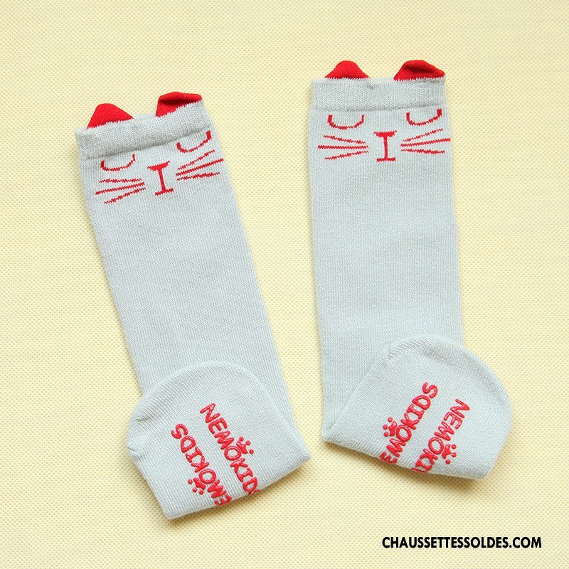 Chaussettes Mi Hautes Garçon Charmant Antidérapant Bébé Milieu Dimensionnel Printemps Jaune