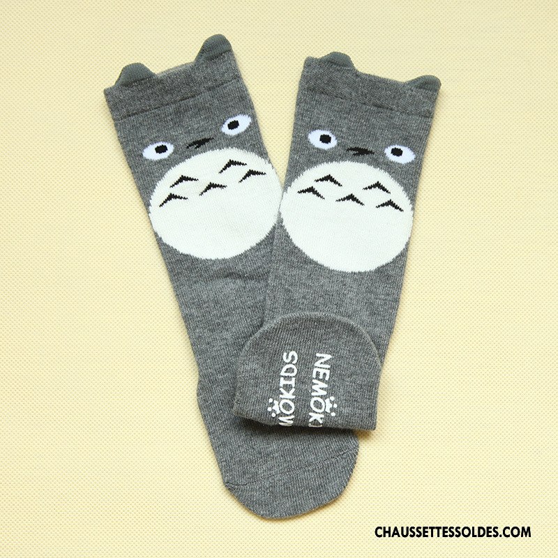 Chaussettes Mi Hautes Garçon Charmant Antidérapant Bébé Milieu Dimensionnel Printemps Jaune