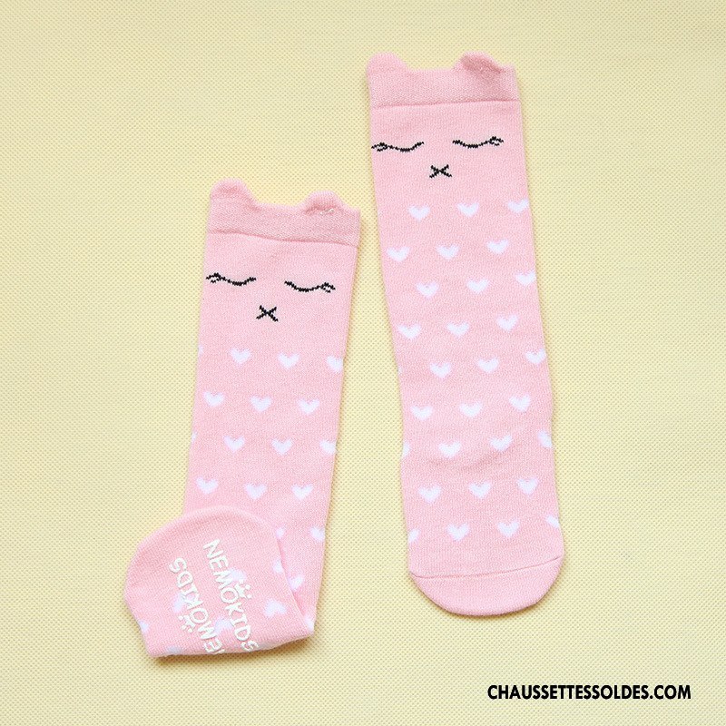 Chaussettes Mi Hautes Garçon Charmant Antidérapant Bébé Milieu Dimensionnel Printemps Jaune