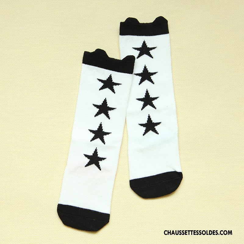 Chaussettes Mi Hautes Garçon Charmant Antidérapant Bébé Milieu Dimensionnel Printemps Jaune