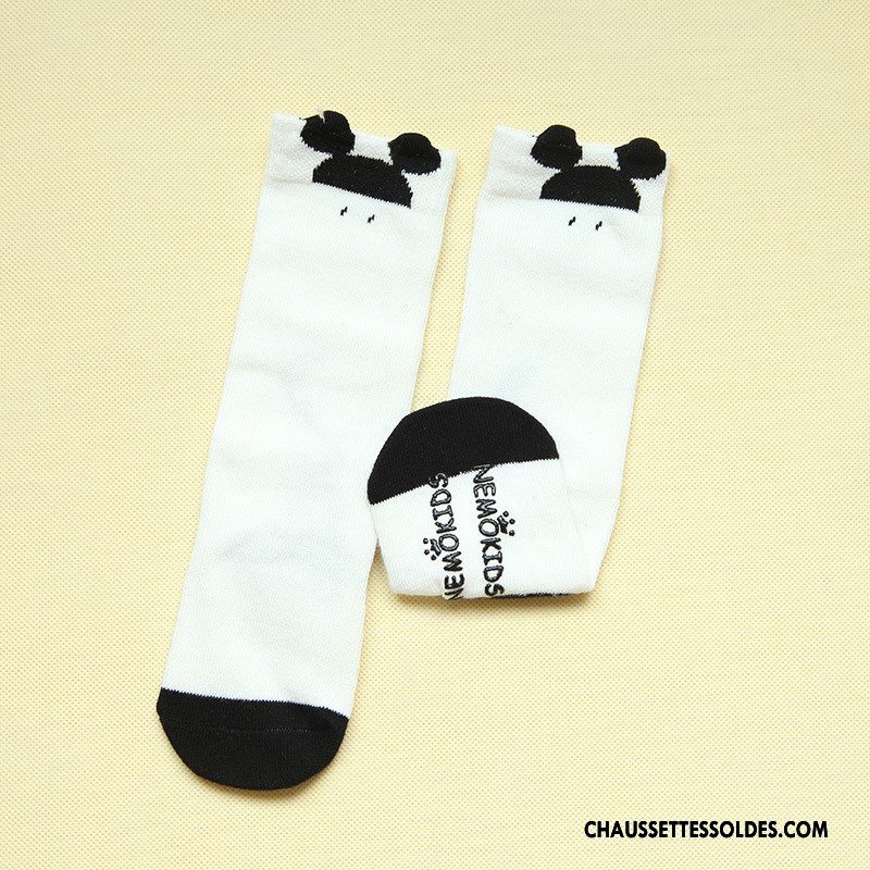Chaussettes Mi Hautes Garçon Charmant Antidérapant Bébé Milieu Dimensionnel Printemps Jaune