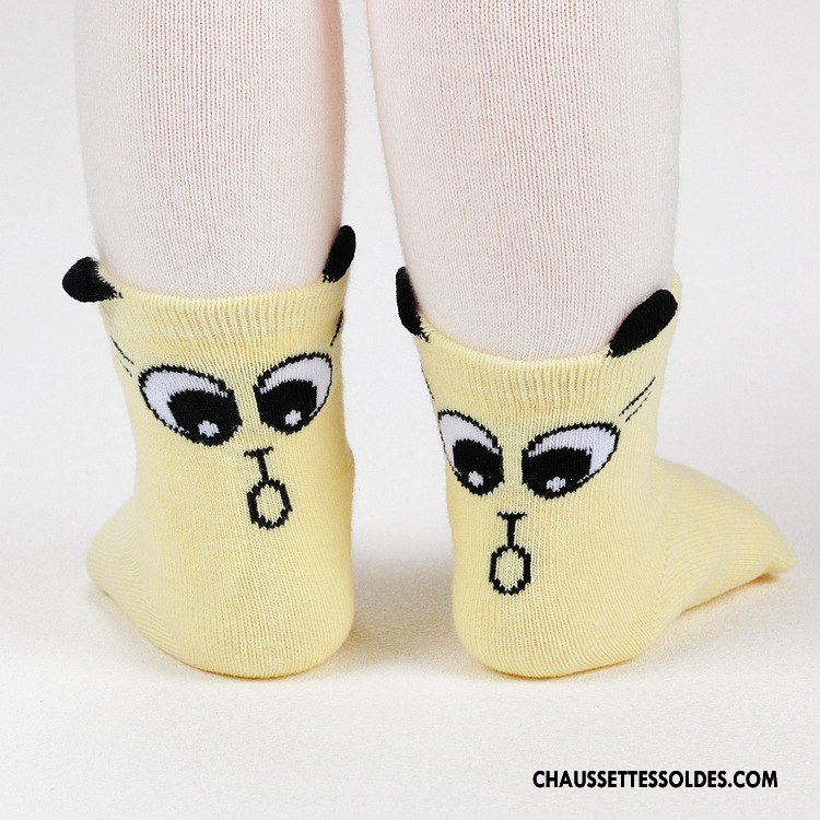 Chaussettes Mi Hautes Garçon Chat Dessin Animé Le Nouveau Chaussettes En Coton Enfant Dimensionnel Bleu