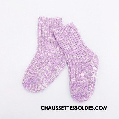 Chaussettes Mi Hautes Garçon De Laine Chaussette Courte Coton Bio Renforcé Enfant L'automne Gris