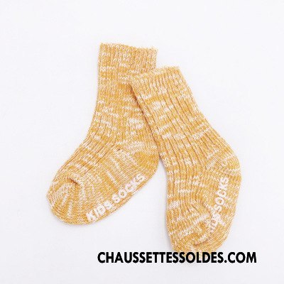 Chaussettes Mi Hautes Garçon De Laine Chaussette Courte Coton Bio Renforcé Enfant L'automne Gris