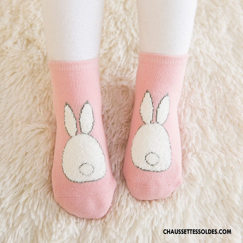 Chaussettes Mi Hautes Garçon Dessin Animé 100% Coton Hiver Milieu Enfant Bébé Bleu