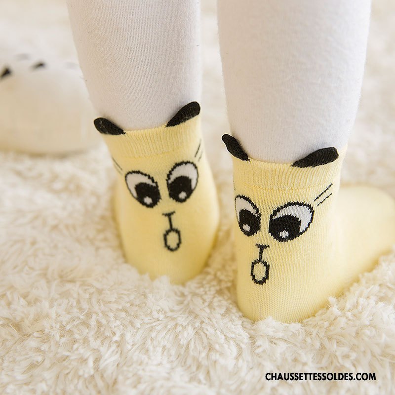 Chaussettes Mi Hautes Garçon Dessin Animé 100% Coton Hiver Milieu Enfant Bébé Bleu