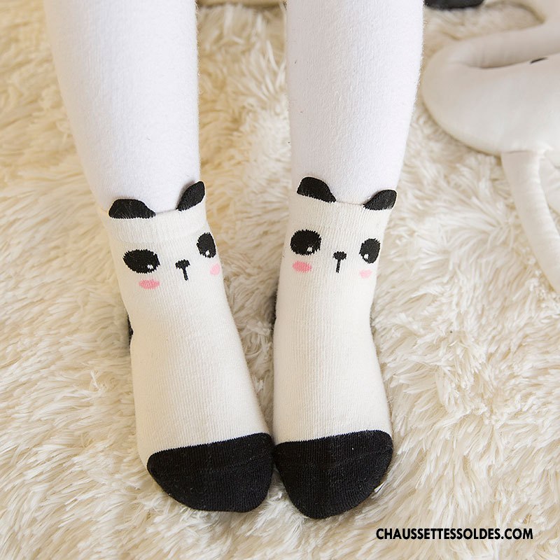 Chaussettes Mi Hautes Garçon Dessin Animé 100% Coton Hiver Milieu Enfant Bébé Bleu