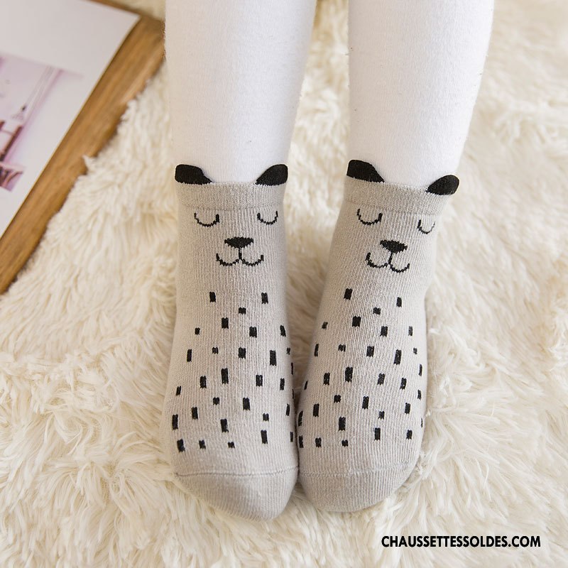Chaussettes Mi Hautes Garçon Dessin Animé 100% Coton Hiver Milieu Enfant Bébé Bleu