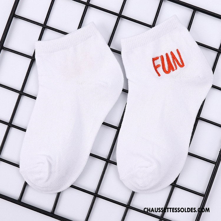 Chaussettes Mi Hautes Garçon Dessin Animé Milieu Chaussettes En Coton Nouvelles Arrivées Confortable Chaussette Courte Blanc