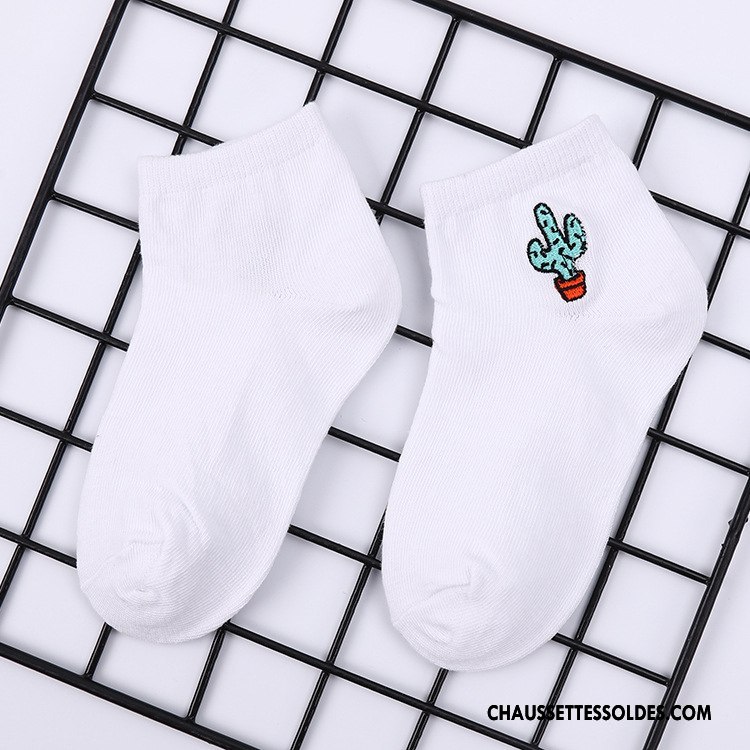 Chaussettes Mi Hautes Garçon Dessin Animé Milieu Chaussettes En Coton Nouvelles Arrivées Confortable Chaussette Courte Blanc