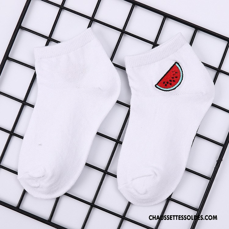 Chaussettes Mi Hautes Garçon Dessin Animé Milieu Chaussettes En Coton Nouvelles Arrivées Confortable Chaussette Courte Blanc