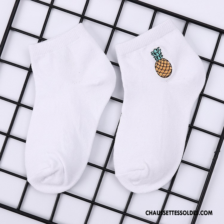 Chaussettes Mi Hautes Garçon Dessin Animé Milieu Chaussettes En Coton Nouvelles Arrivées Confortable Chaussette Courte Blanc