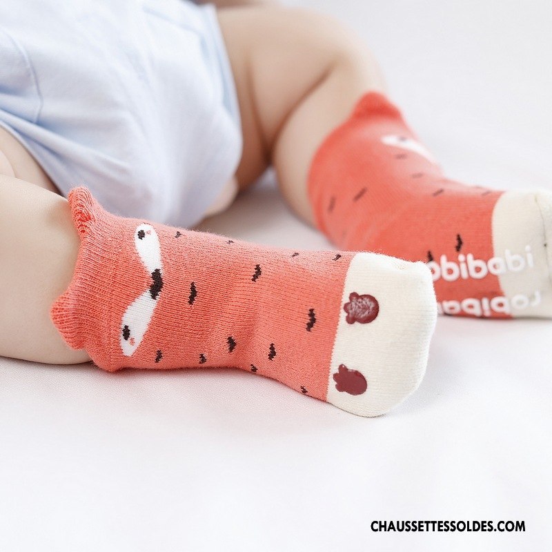 Chaussettes Mi Hautes Garçon Enfant Bébé Dessin Animé Dimensionnel Imprimé Renforcé Bleu