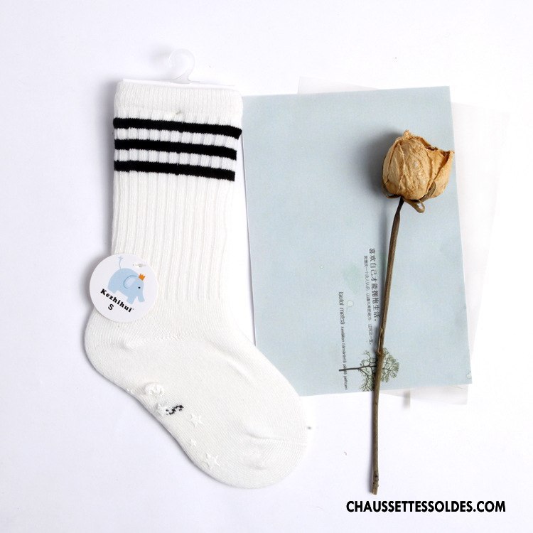 Chaussettes Mi Hautes Garçon Enfant Chaussettes En Coton Milieu Bleu
