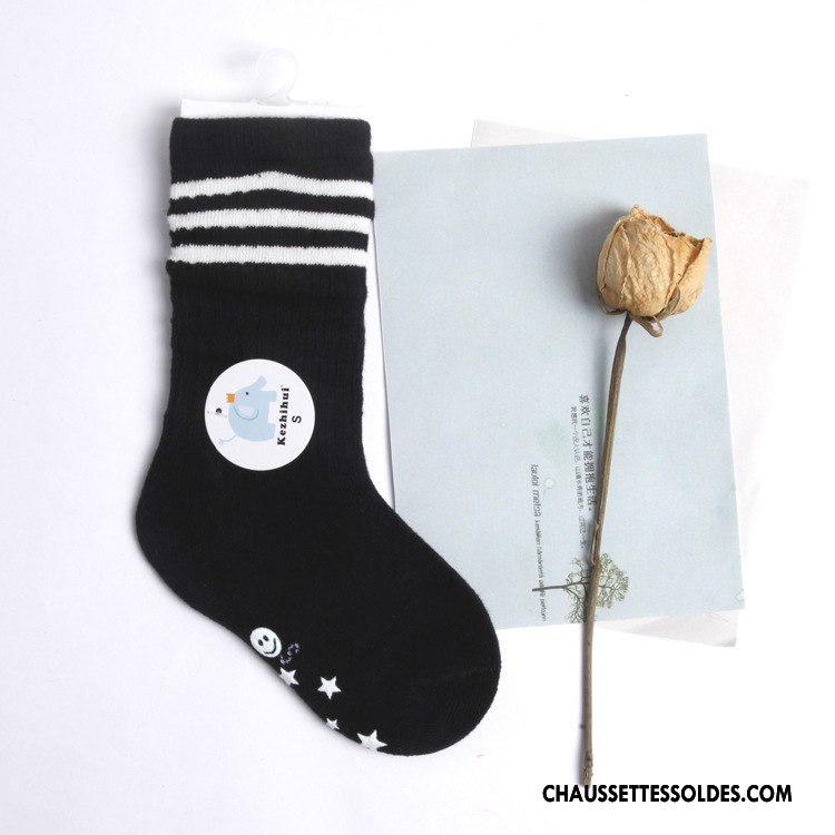 Chaussettes Mi Hautes Garçon Enfant Chaussettes En Coton Milieu Bleu