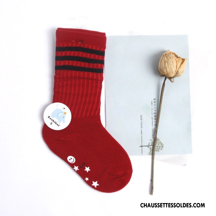 Chaussettes Mi Hautes Garçon Enfant Chaussettes En Coton Milieu Bleu