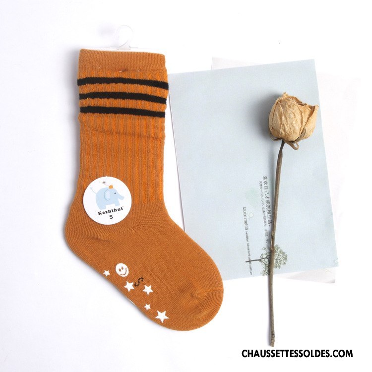 Chaussettes Mi Hautes Garçon Enfant Chaussettes En Coton Milieu Bleu