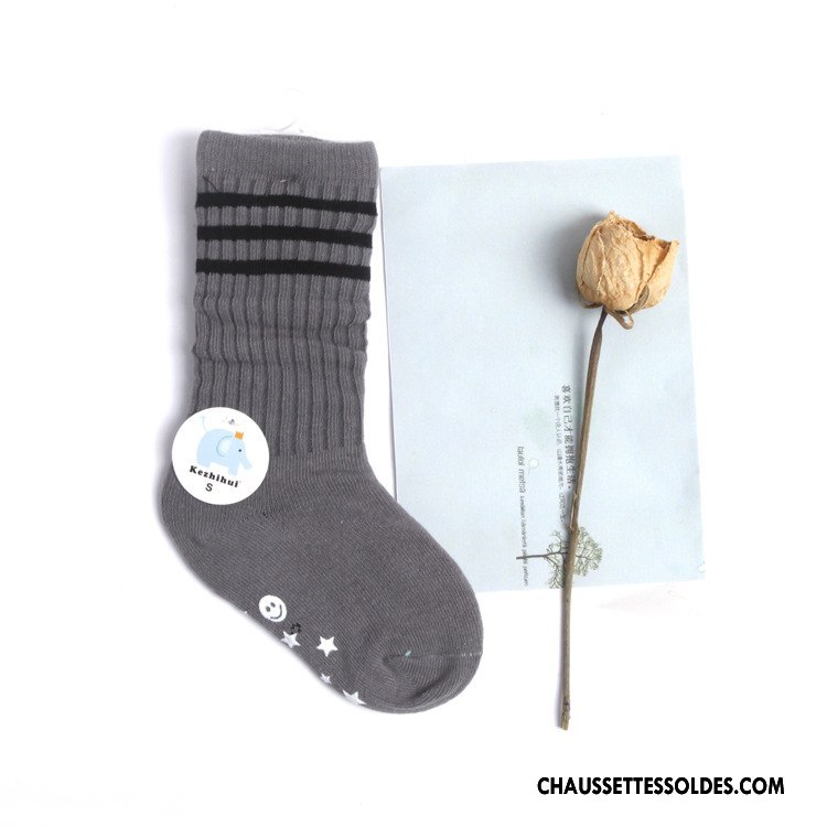 Chaussettes Mi Hautes Garçon Enfant Chaussettes En Coton Milieu Bleu