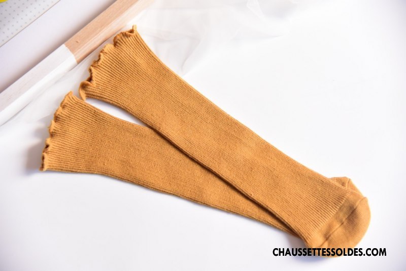 Chaussettes Mi Hautes Garçon Enfant Femme Milieu Coton Bio Printemps Bébé Bleu