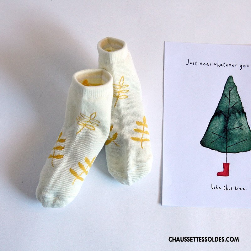 Chaussettes Mi Hautes Garçon Enfant Jaune