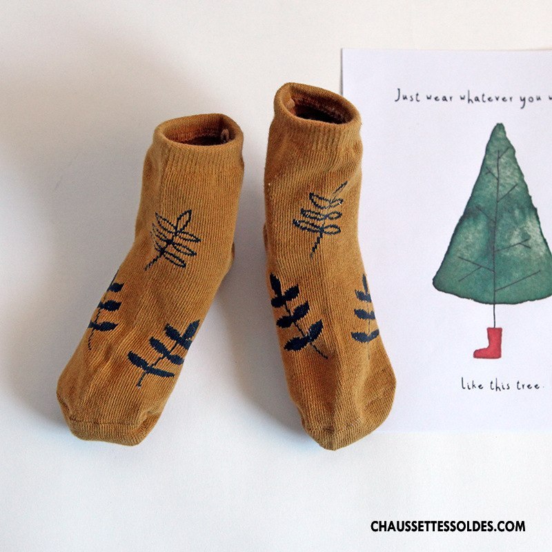 Chaussettes Mi Hautes Garçon Enfant Jaune