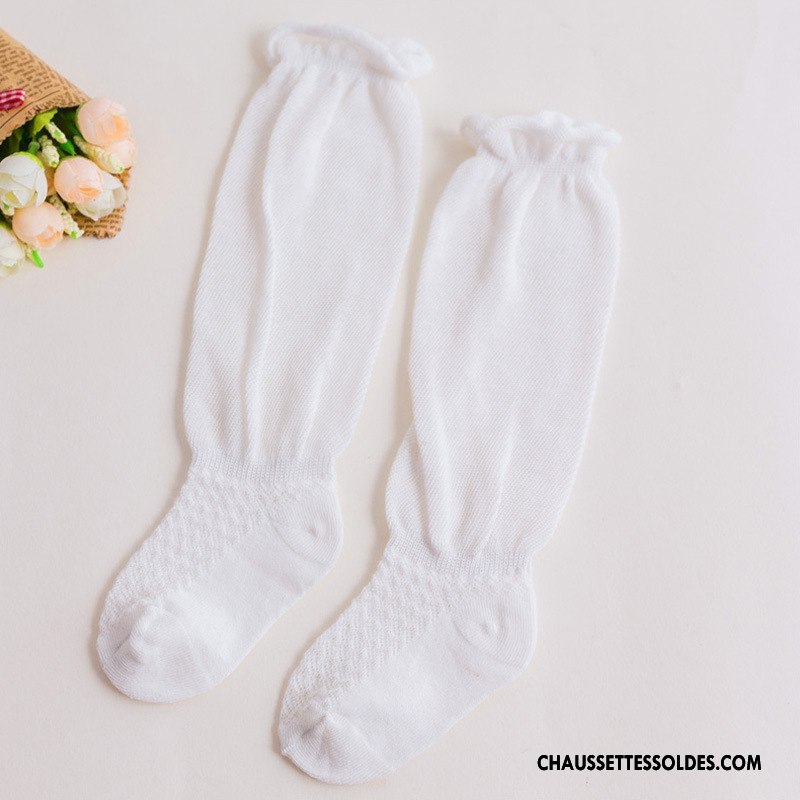 Chaussettes Mi Hautes Garçon Enfant Matelassé Bébé Printemps Mince Long Stock Gris