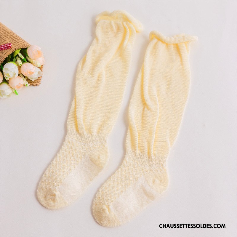 Chaussettes Mi Hautes Garçon Enfant Matelassé Bébé Printemps Mince Long Stock Gris