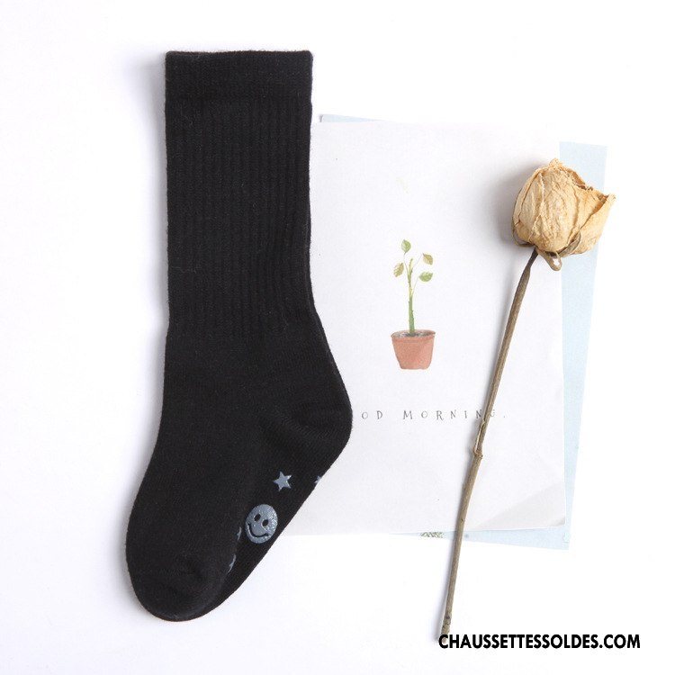 Chaussettes Mi Hautes Garçon Enfant Rétro Milieu Bleu
