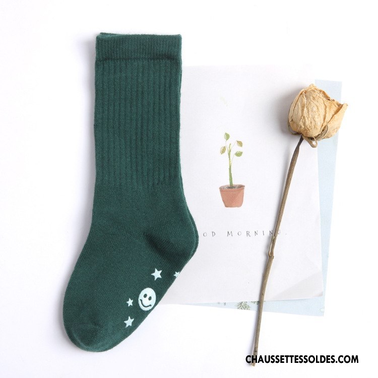 Chaussettes Mi Hautes Garçon Enfant Rétro Milieu Bleu