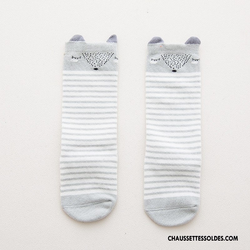 Chaussettes Mi Hautes Garçon Enfant Très Mince Creux Guipure Bébé Matelassé Engrener Bleu