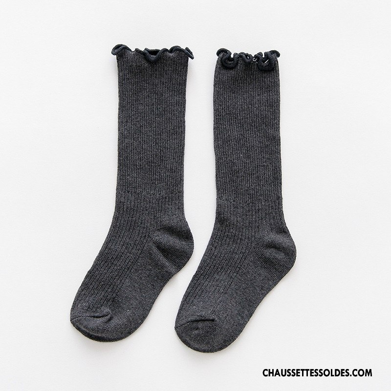 Chaussettes Mi Hautes Garçon Femme Bois Le Nouveau Été Bébé Enfant Bleu