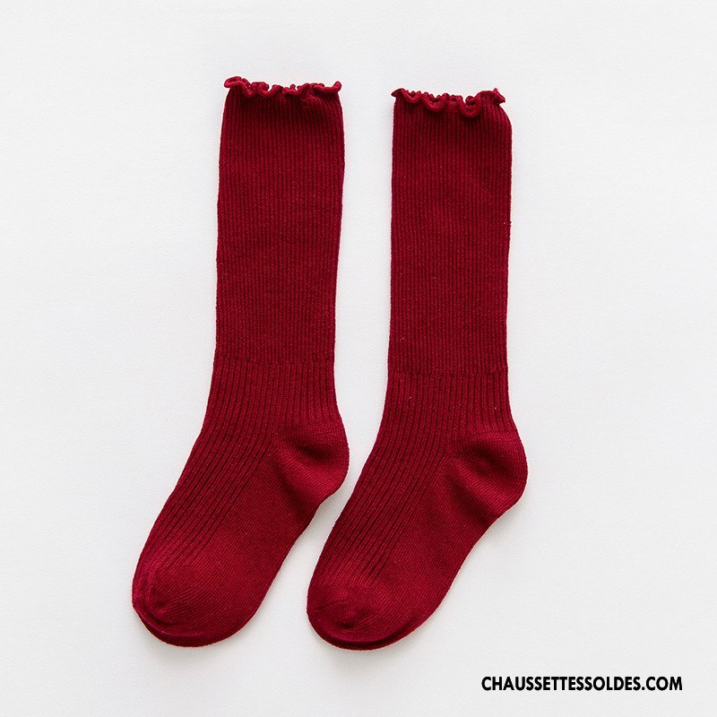 Chaussettes Mi Hautes Garçon Femme Bois Le Nouveau Été Bébé Enfant Bleu