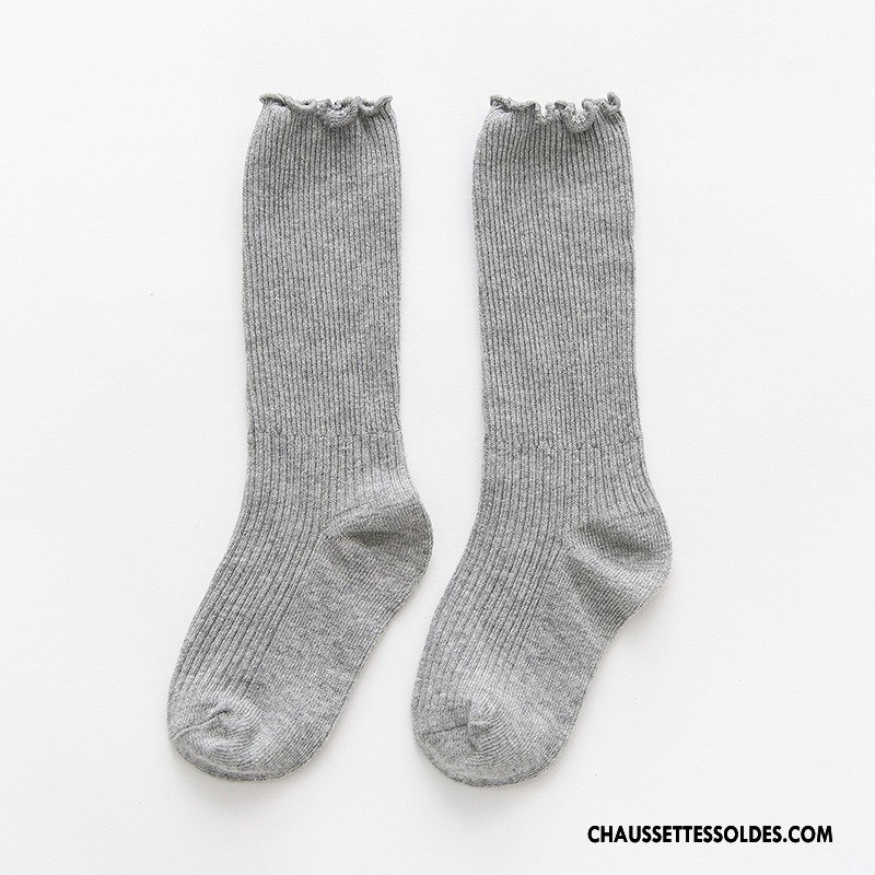 Chaussettes Mi Hautes Garçon Femme Bois Le Nouveau Été Bébé Enfant Bleu
