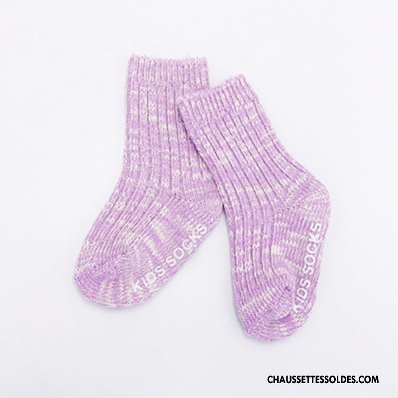 Chaussettes Mi Hautes Garçon Gros Petit L'automne Le Nouveau Bébé Enfant Bleu Rouge