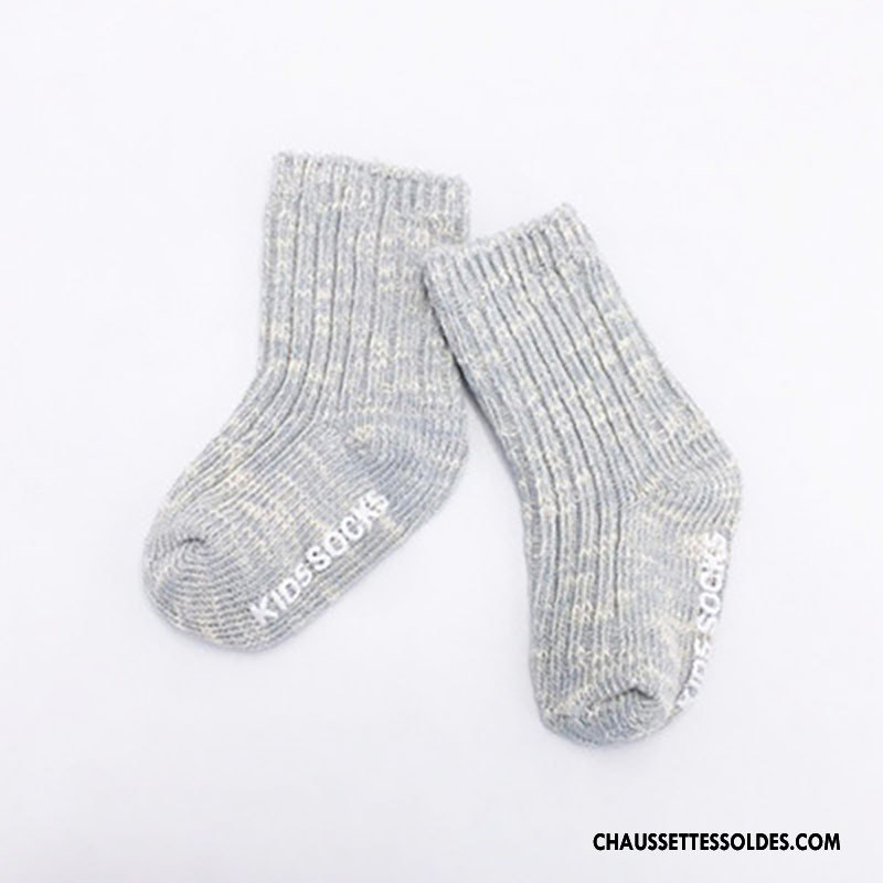 Chaussettes Mi Hautes Garçon Gros Petit L'automne Le Nouveau Bébé Enfant Bleu Rouge