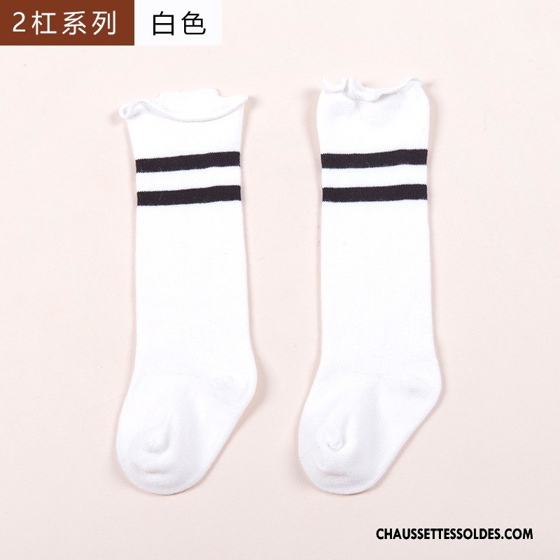 Chaussettes Mi Hautes Garçon Long Stock Bouche Libre Bois Bébé 100% Coton Printemps Jaune