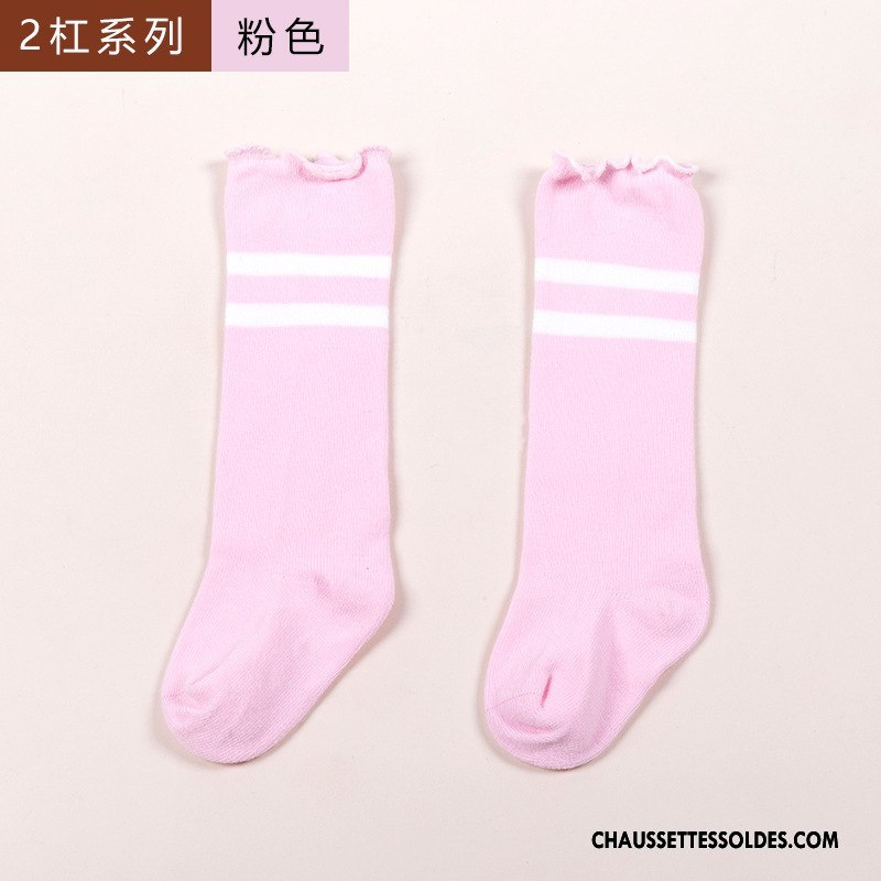 Chaussettes Mi Hautes Garçon Long Stock Bouche Libre Bois Bébé 100% Coton Printemps Jaune