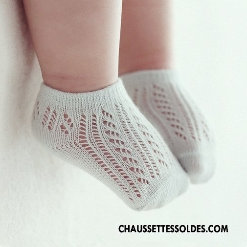 Chaussettes Mi Hautes Garçon Légère Été Enfant Bébé Creux Guipure Engrener Or
