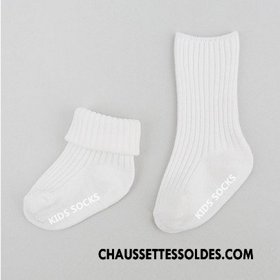 Chaussettes Mi Hautes Garçon Milieu Bébé Rayé Enfant Antidérapant Courte Bleu