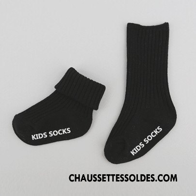 Chaussettes Mi Hautes Garçon Milieu Bébé Rayé Enfant Antidérapant Courte Bleu