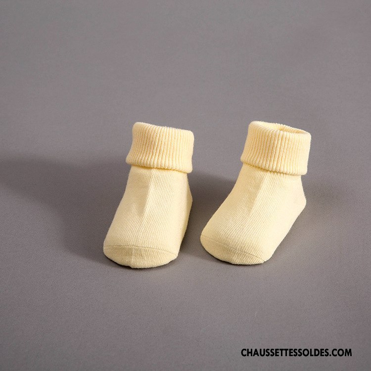 Chaussettes Mi Hautes Garçon Milieu Plaine Rayé Courte Enfant Antidérapant Blanc