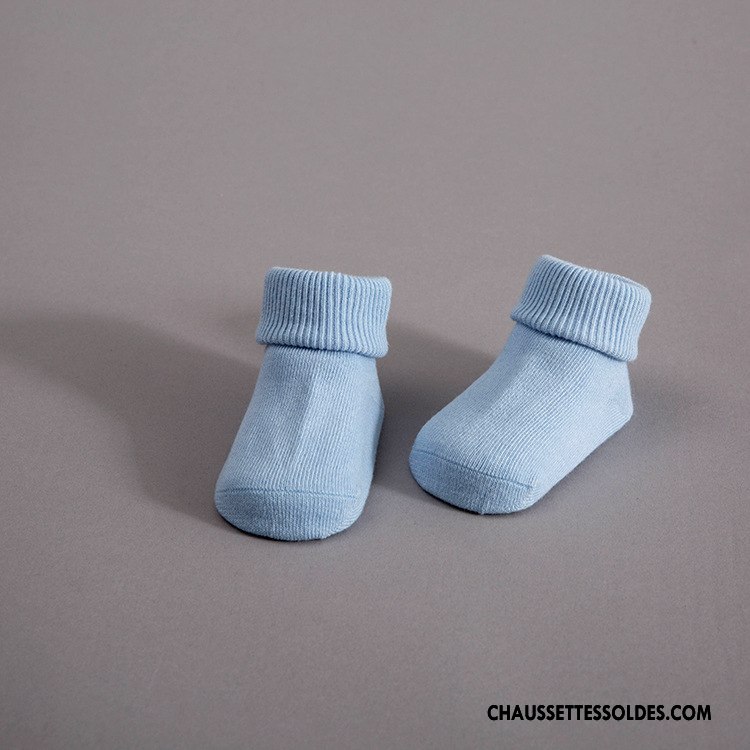 Chaussettes Mi Hautes Garçon Milieu Plaine Rayé Courte Enfant Antidérapant Blanc